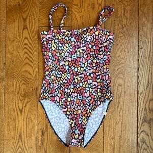NWOT Summersalt Oasis Swimsuit, Multicolor Leopard, Size 4